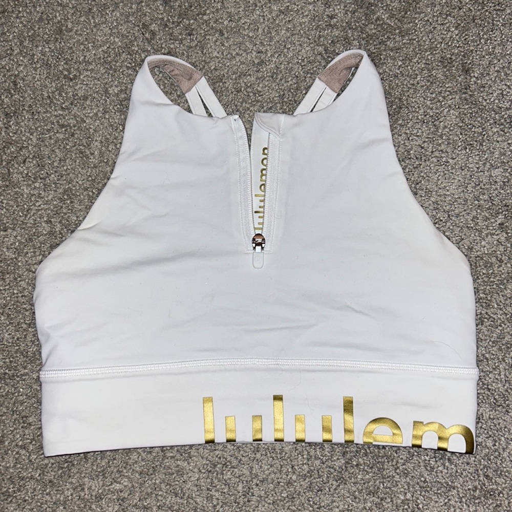 lululemon energy bra high neck longline zip special edition